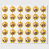 ペキンのクリスマス ラッピングペーパー (フラット)