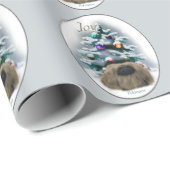 ペキンのクリスマス ラッピングペーパー (ロールコーナー)