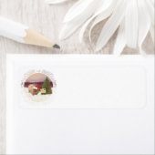 ペキンのクリスマス ラベル (インサイチュ)