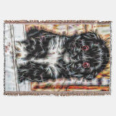 ペキンの子犬 スローブランケット (正面)