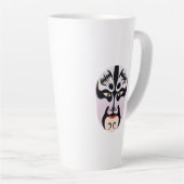 ペキンオペラは張飛を構成する カフェラテマグ (右アングル)