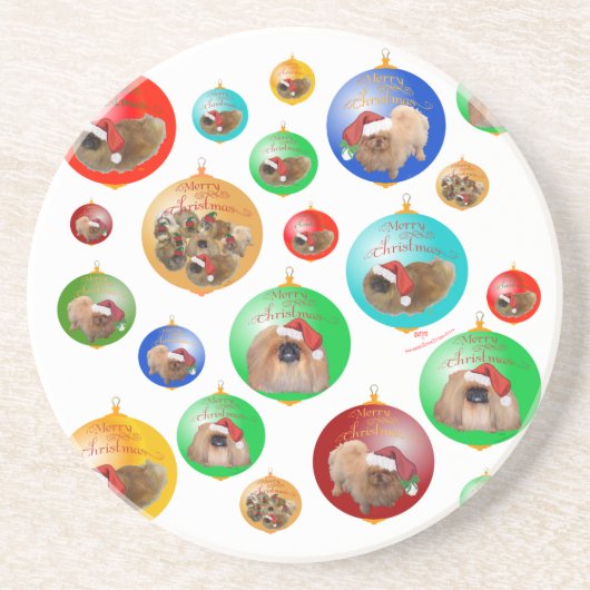 ペキンクリスマスオーナメント コースター (正面)