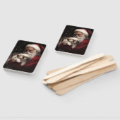 ペキンゲスウィズサンタクロースフェスティバルクリスマス ハンドファン (組立なし)