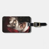 ペキンゲスウィズサンタクロースフェスティバルクリスマス ラゲッジタグ (正面横)