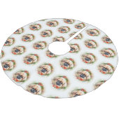 ペキンゲスクリスマスリースフェスティバルカップ ブラッシュドポリエステルツリースカート (アングル)