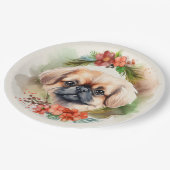 ペキンゲスクリスマスリースフェスティバルカップ ペーパープレート (アングル)