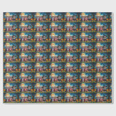 ペキンゲスドッグスパンプキンハロウィンおもしろい ラッピングペーパー (フラット)