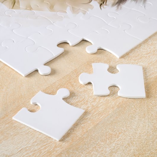 ペキンゲス犬とハートバレンタインデー ジグソーパズル (側面)