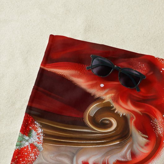 ペキンゲズドッグクリスマスフェスティバル ビーチタオル (インサイチュ)