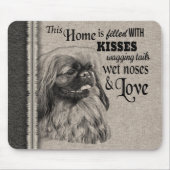 ペキンゲゼヴィンテージポートレートキュート引用文 マウスパッド (正面)