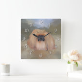 ペキンゲ王室のス スクエア壁時計 (ホーム)