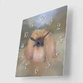 ペキンゲ王室のス スクエア壁時計 (傾斜)