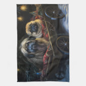 ペキンゼスノウリースレイクリスマスデコール キッチンタオル (縦)