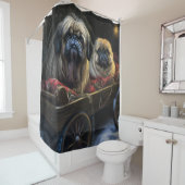 ペキンゼスノウリースレイクリスマスデコール シャワーカーテン (インサイチュ)