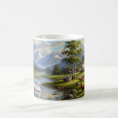 ペキンダックスデジタ絵を描ルのマグラップデザイン コーヒーマグカップ (中央)