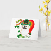 ペキンネーゼSt patricks カード (黄色い花)