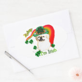 ペキンネーゼSt patricks 楕円形シール (封筒)