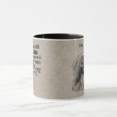 ペキンヴィンテージポートレートかわいい引用文 マグカップ (中央)