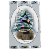 ペキン好きのクリスマス ミディアムペーパーバッグ (正面)