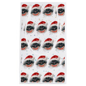 ペキン犬がクリスマススターを育てる スモールペーパーバッグ (正面)