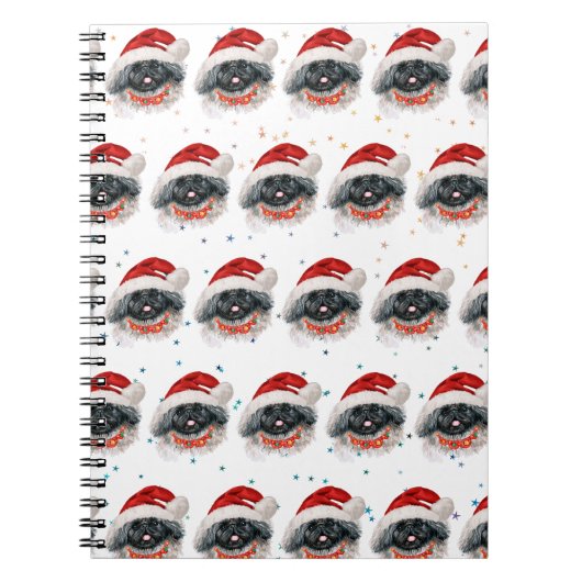 ペキン犬がクリスマススターを育てる ノートブック (正面)