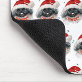 ペキン犬がクリスマススターを育てる マウスパッド (コーナー)