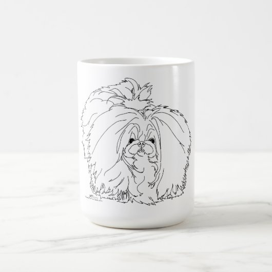 ペキン犬 コーヒーマグカップ (中央)