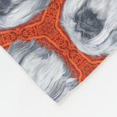 ペキン犬 フリースブランケット (角)