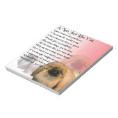 ペキン犬 – 南詩 ノートパッド (回転)