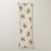 ペキン絵を描ガーズ子鹿かわいいオリジナルペットドッグアート ボディピロー (正面縦)