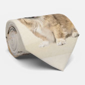 ペキン絵画ゲス – かわいいオリジナルドッグアート ネクタイ (ロール)