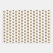 ペキン絵画ゲス – かわいいオリジナルドッグアート ラッピングペーパーシート (正面2)