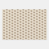 ペキン絵画ゲス – かわいいオリジナルドッグアート ラッピングペーパーシート (正面)