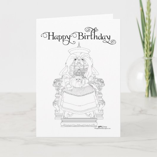 ペキン誕生日カード カード (正面)