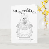 ペキン誕生日カード カード (黄色い花)