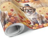 ペキン語で紅葉感謝祭の芸術 ラッピングペーパー (ロールコーナー)