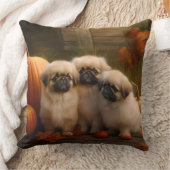 ペキージーパピーオータムデライトカボチャ クッション (ブランケット)