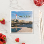 ペギスポイントライトハウスアトランティックカナダ スタンダードカクテルナプキン (インサイチュ)