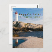 ペギスポイントライトハウスアトランティックカナダ ポストカード (正面/裏面)