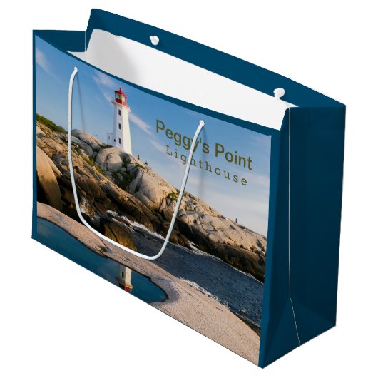 ペギスポイントライトハウスアトランティックカナダ ラージペーパーバッグ (正面アングル)