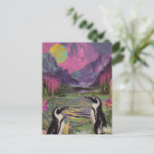 ペギンス超現実的ミックスメディア ポストカード (スタンド正面)