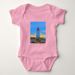 ペギーの入り江のライトハウスワイシャツのライトハウスルート ベビーボディスーツ