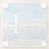 ペギーの入江の灯台|カナダ ガラスコースター (裏面)