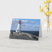 ペギーの入江の灯台 カード (黄色い花)