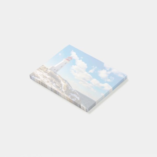 ペギーの入江、ノバスコシアの灯台|冬 ポストイット (アングル)