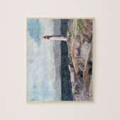 ペギーの入江、ノバスコシアの 水彩画 ジグソーパズル (縦)