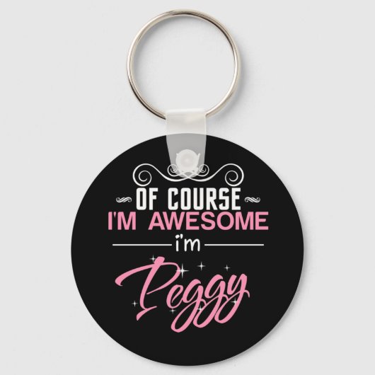 ペギーもちろん私素晴らしはペギーだ キーホルダー (正面)