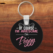 ペギーもちろん私素晴らしはペギーだ キーホルダー (正面)
