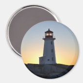 ペギーズコーブライトハウスノバスコシア冷蔵庫用マグネット マグネット (正面/裏面)