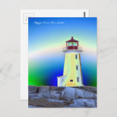 ペギーズコーブライトハウスルートノバスコシア ポストカード (正面/裏面)